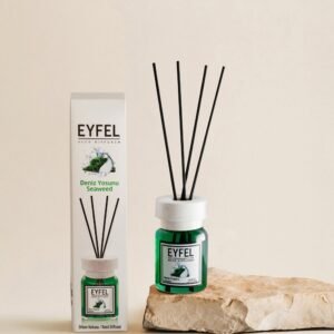 Eyfel Reed diffuser seaweed with wooden stakes  معطر جو برائحة عشبة البحر باعواد خشبية