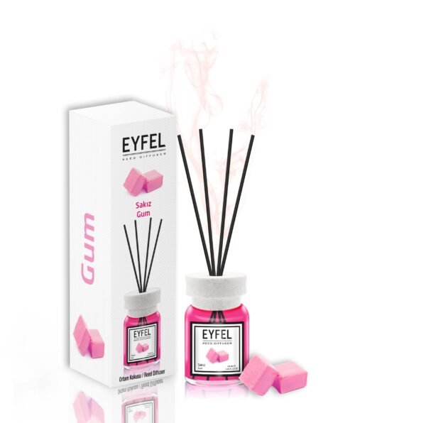 Eyfel Reed diffuser gum with wooden stakes  معطر جو برائحة لبان باعواد خشبية - Image 3