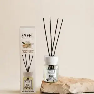 Eyfel Reed diffuser madonna lily with wooden stakes  معطر جو برائحة مادونا ليلي باعواد خشبية