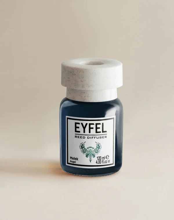 Eyfel Reed diffuser melek angel with wooden stakes  معطر جو برائحة ملاك باعواد خشبية - Image 3