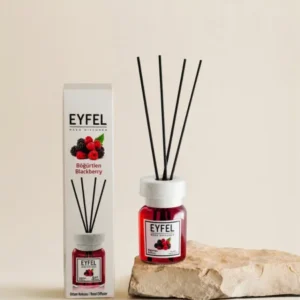 Eyfel Reed diffuser blackberry with wooden stakes  معطر جو برائحة التوت الأسود باعواد خشبية