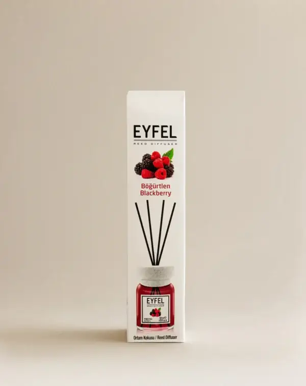 Eyfel Reed diffuser blackberry with wooden stakes  معطر جو برائحة التوت الأسود باعواد خشبية - Image 2