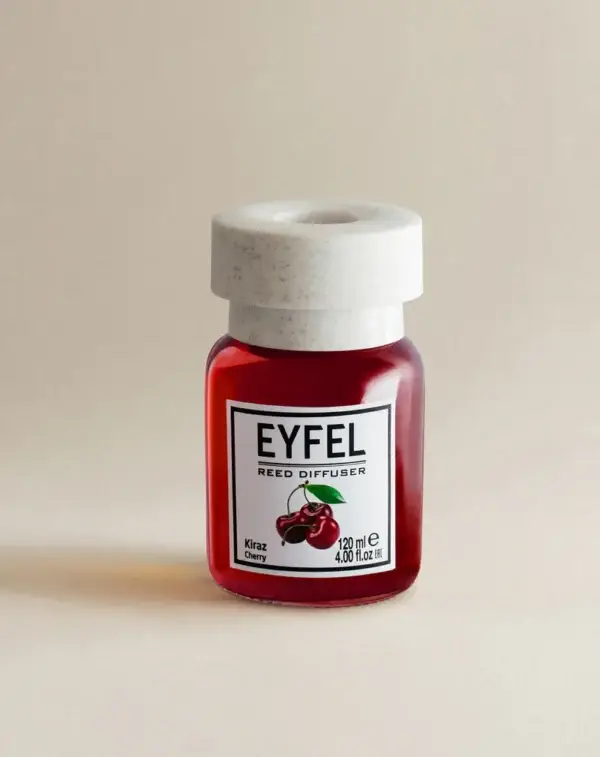 Eyfel Reed diffuser cherry with wooden stakes  معطر جو برائحة الكرز باعواد خشبية - Image 2