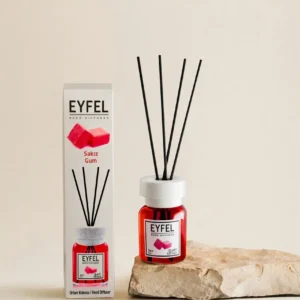 Eyfel Reed diffuser gum with wooden stakes  معطر جو برائحة لبان باعواد خشبية