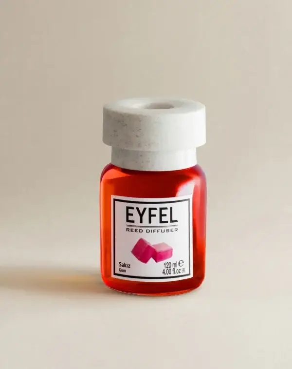 Eyfel Reed diffuser gum with wooden stakes  معطر جو برائحة لبان باعواد خشبية - Image 2