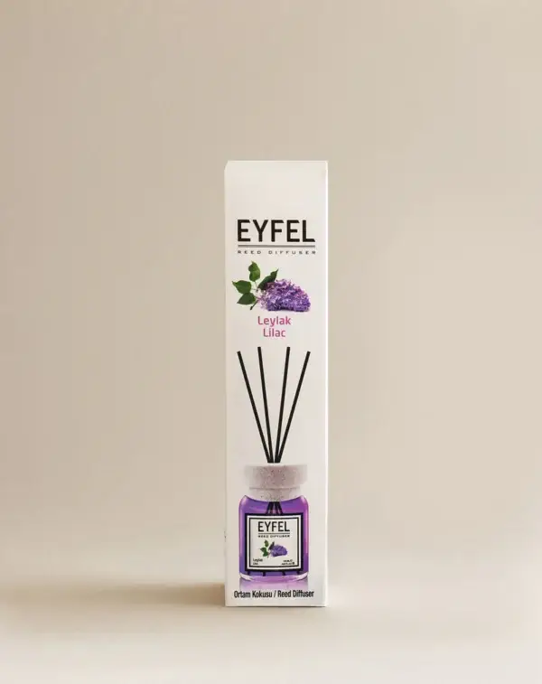 Eyfel Reed diffuser lilac with wooden stakes  معطر جو برائحة أرجواني باعواد خشبية - Image 2
