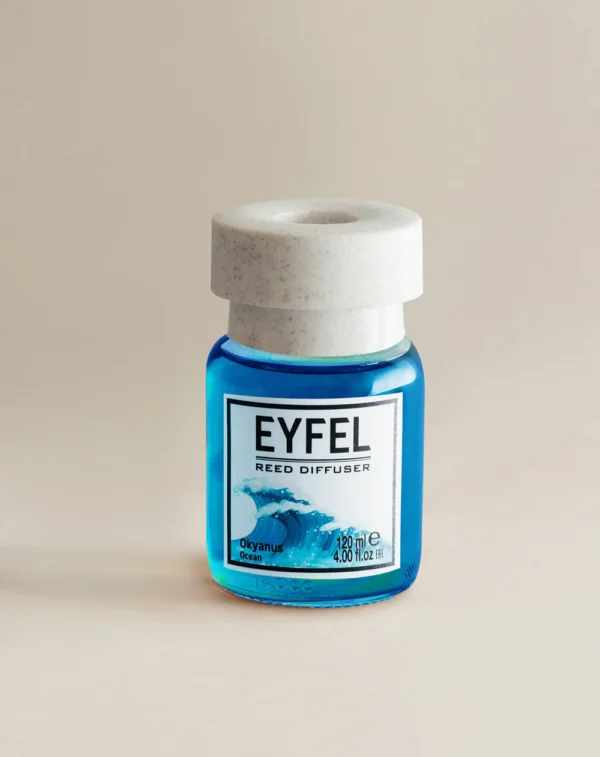 Eyfel Reed diffuser ocean with wooden stakes  معطر جو برائحة نسيم البحر باعواد خشبية - Image 3