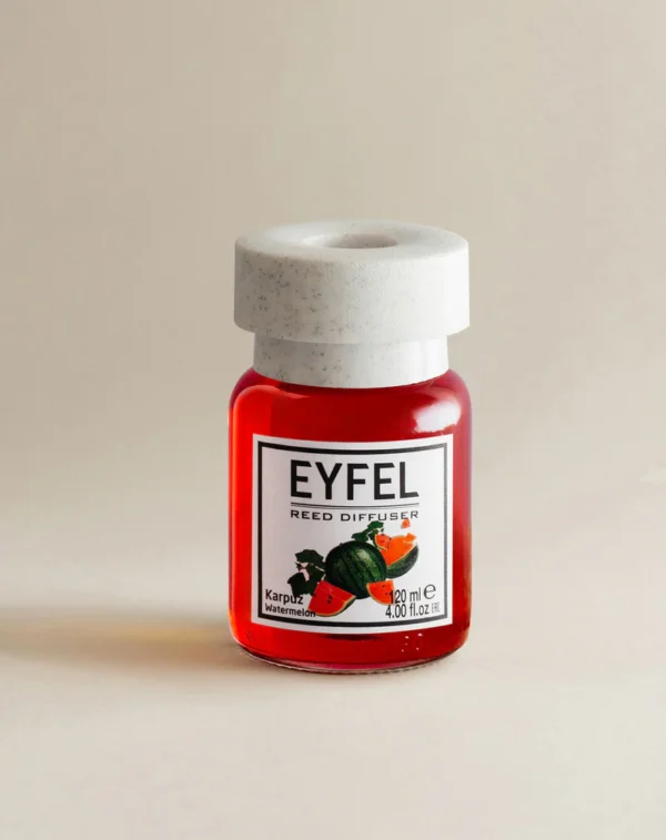 Eyfel Reed diffuser watermelon with wooden stakes  معطر جو برائحة البطيخ باعواد خشبية - Image 2