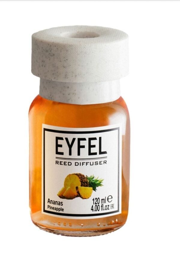 Eyfel Reed diffuser pineapple with wooden stakes  معطر جو برائحة اناناس باعواد خشبية - Image 2